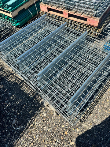 used 42x58 pallet rack wire deck