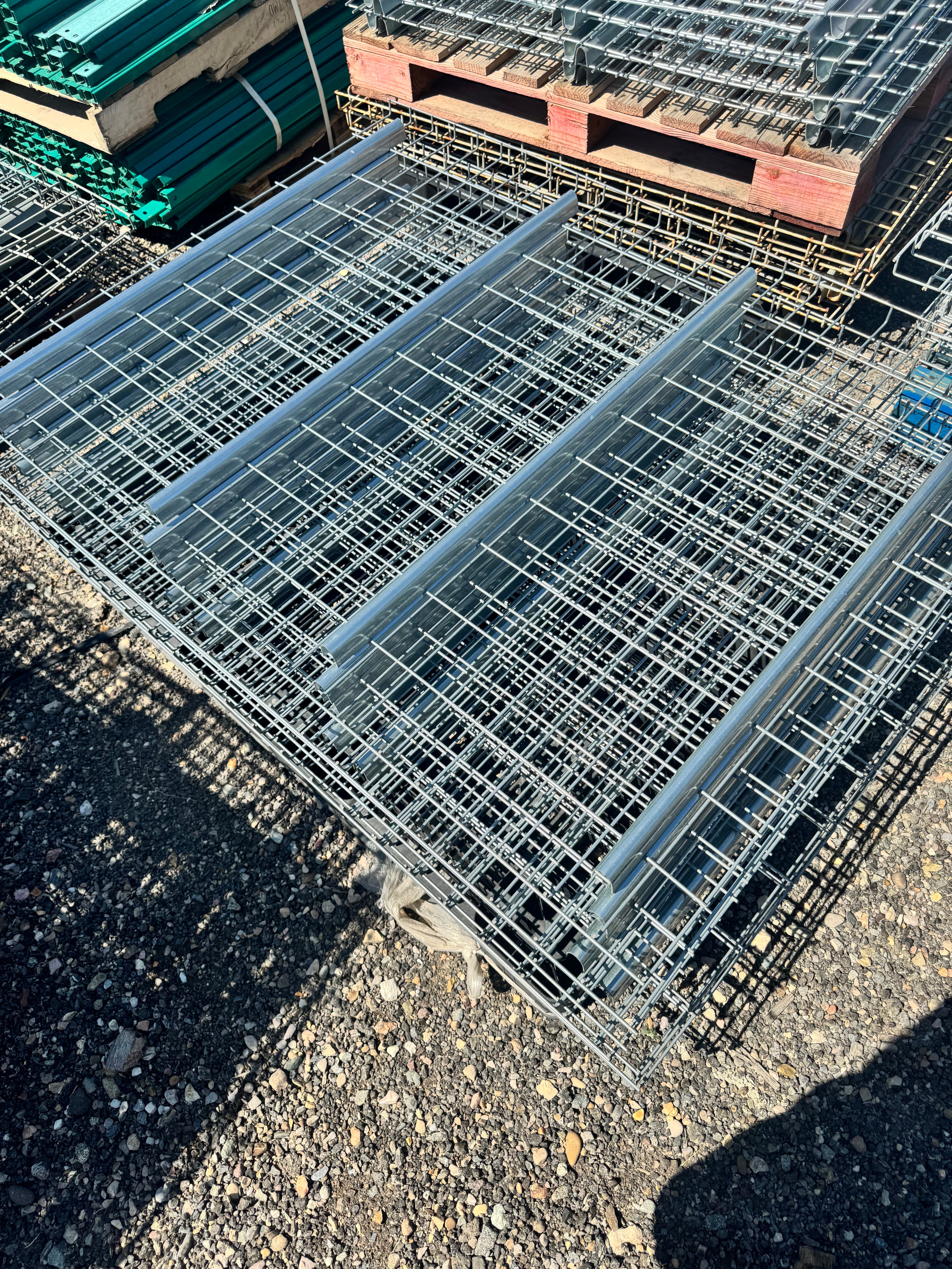 used 42x58 pallet rack wire deck
