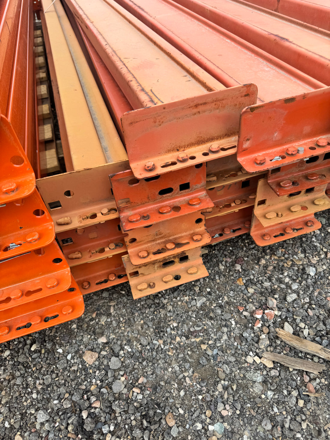 Used 8'X6” teardrop pallet rack beam