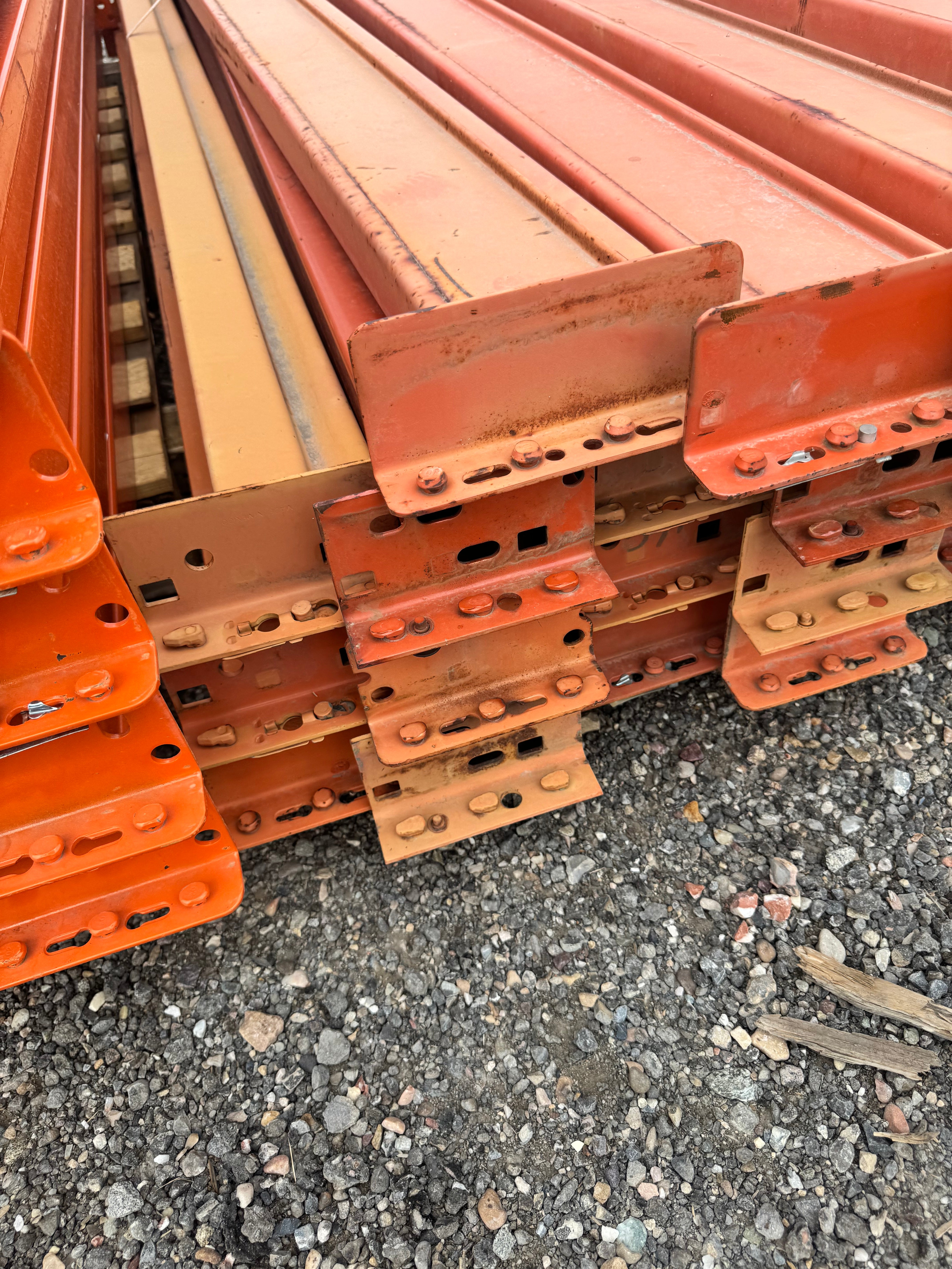 Used 8'X6” teardrop pallet rack beam