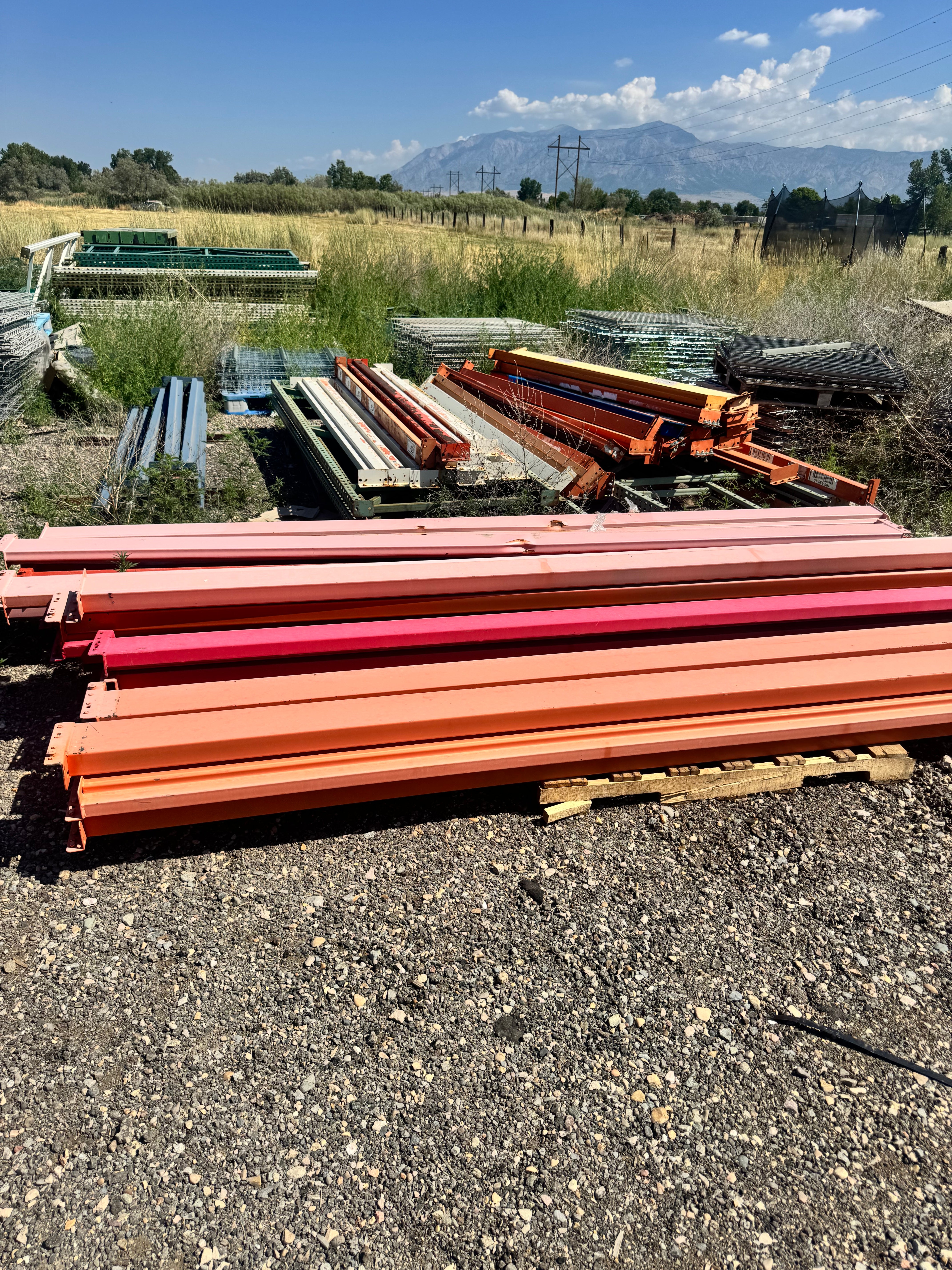 Used 12'X6” teardrop pallet rack beam