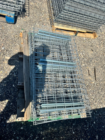 used 24x46 pallet rack wire deck