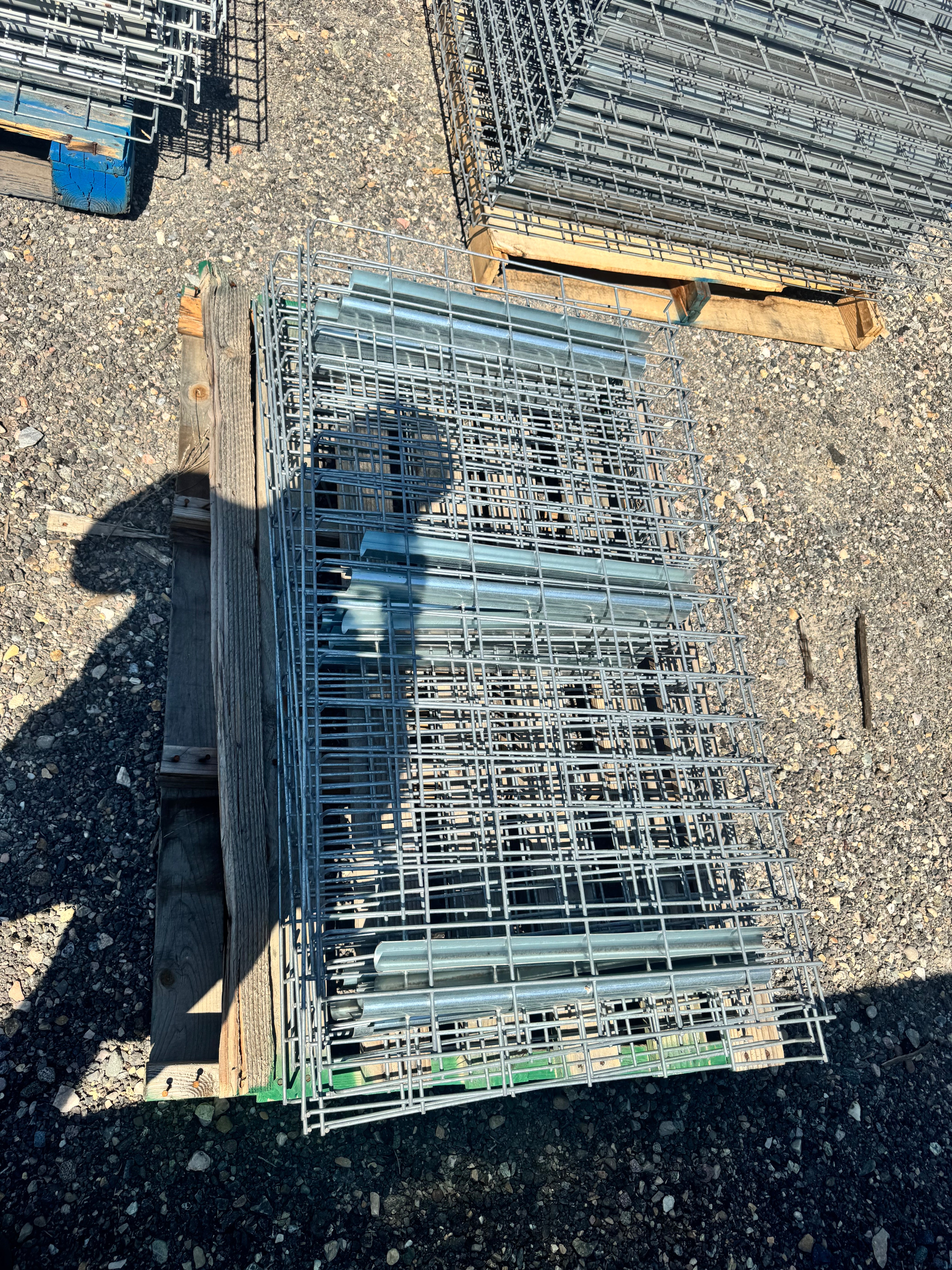 used 24x46 pallet rack wire deck