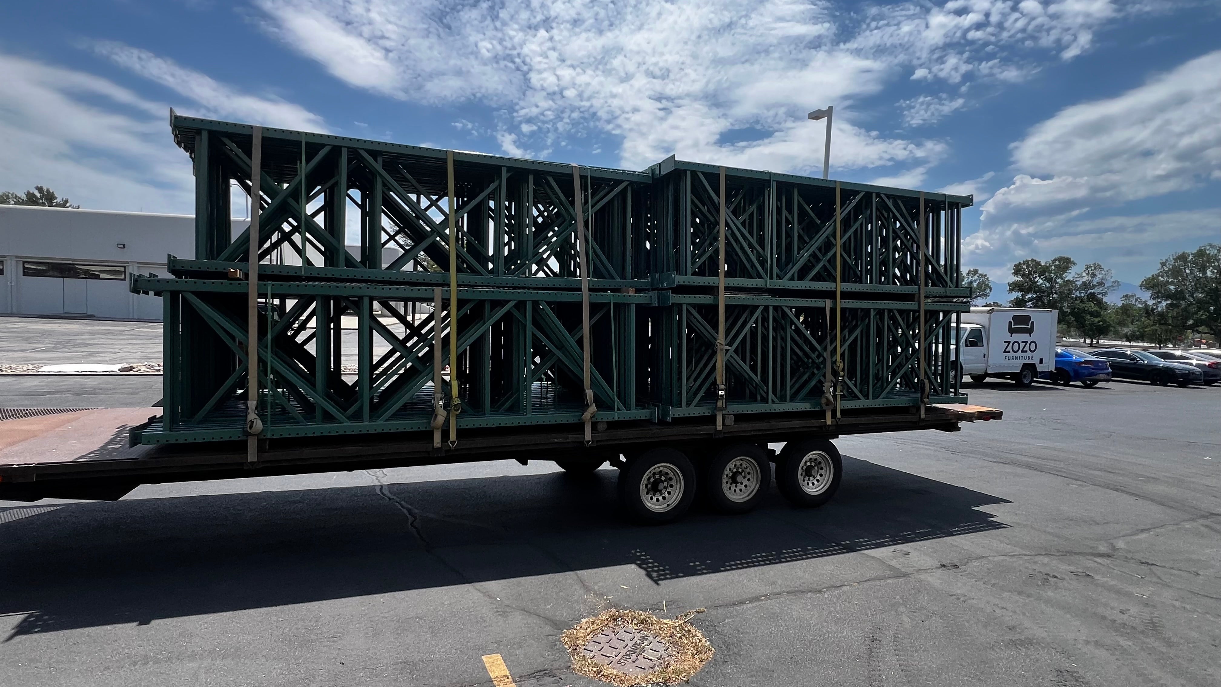 Used 12x42” teardrop pallet rack Upright