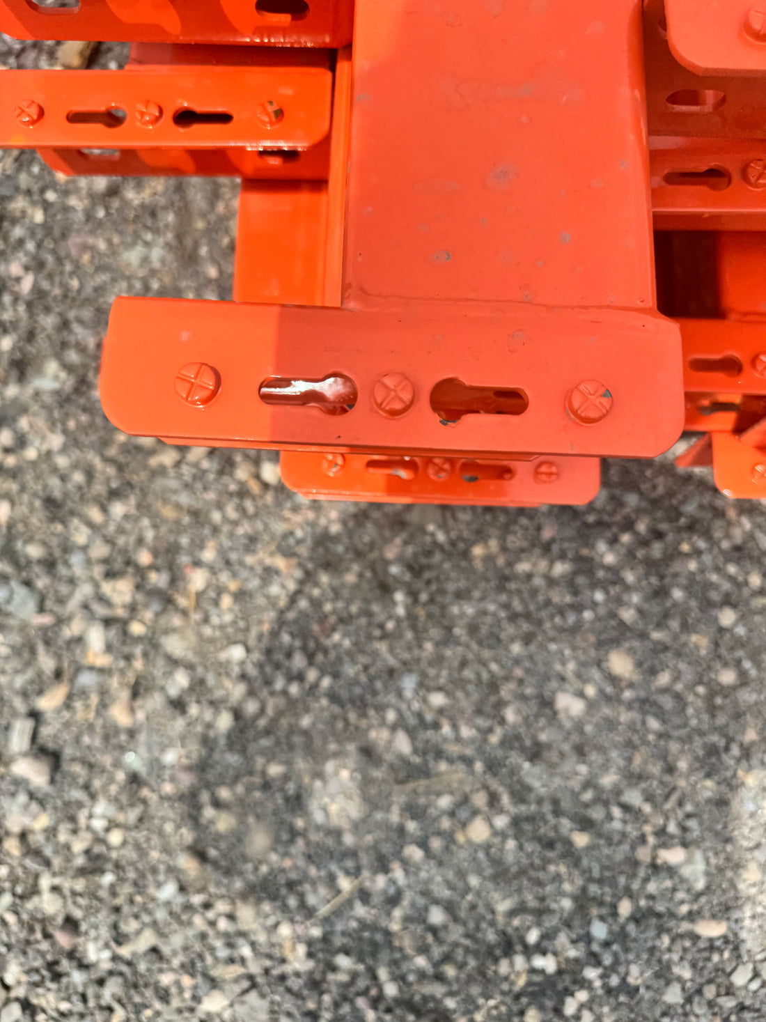 Used 8'X3.5” teardrop pallet rack beam