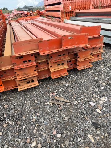 Used 8'X6” teardrop pallet rack beam