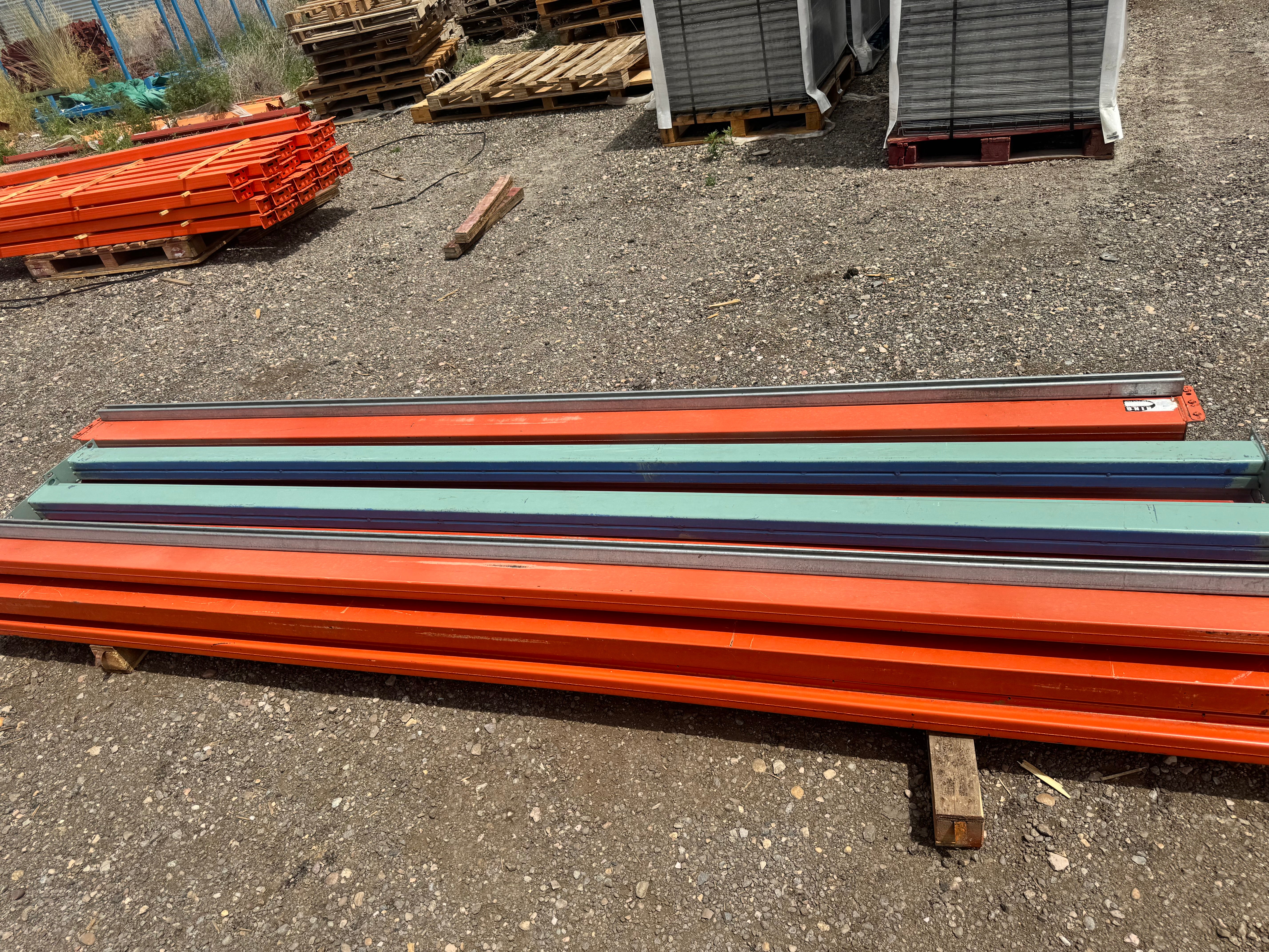 Used 10'X6” teardrop pallet rack beam