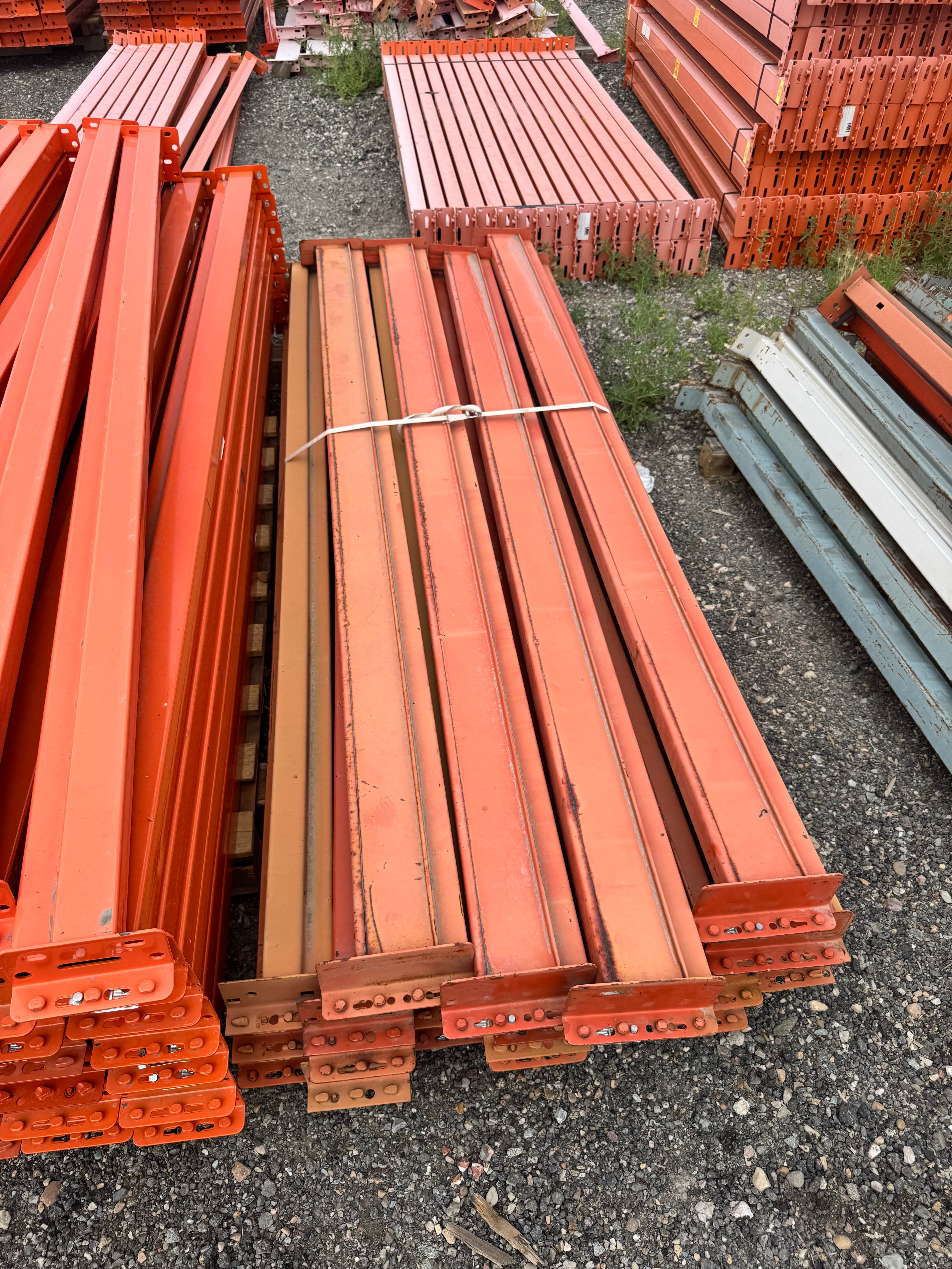 Used 8'X6” teardrop pallet rack beam