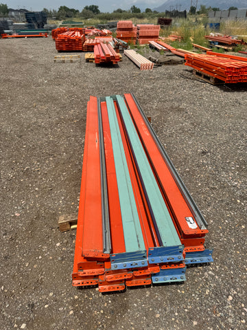Used 10'X6” teardrop pallet rack beam