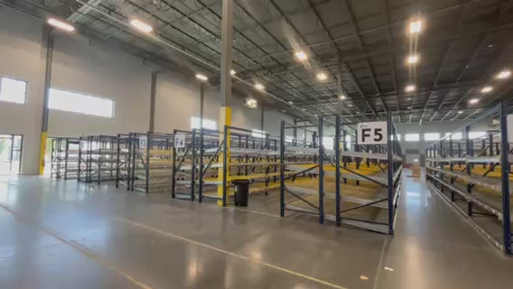 Used 4-Level Gravity Flow Rack Unit | 8’ H x 8’ W x 8’ D